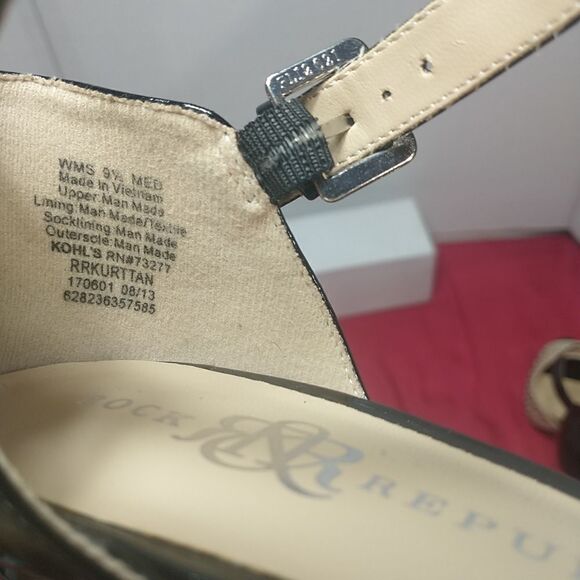 Rock & Republic Woman's SZ 9.5M Studded High Heels With Ankle Strap . - Picture 4 of 9